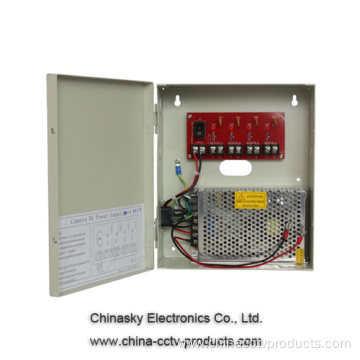 12VDC 4A 4Channel CCTV Power Supply with Battery